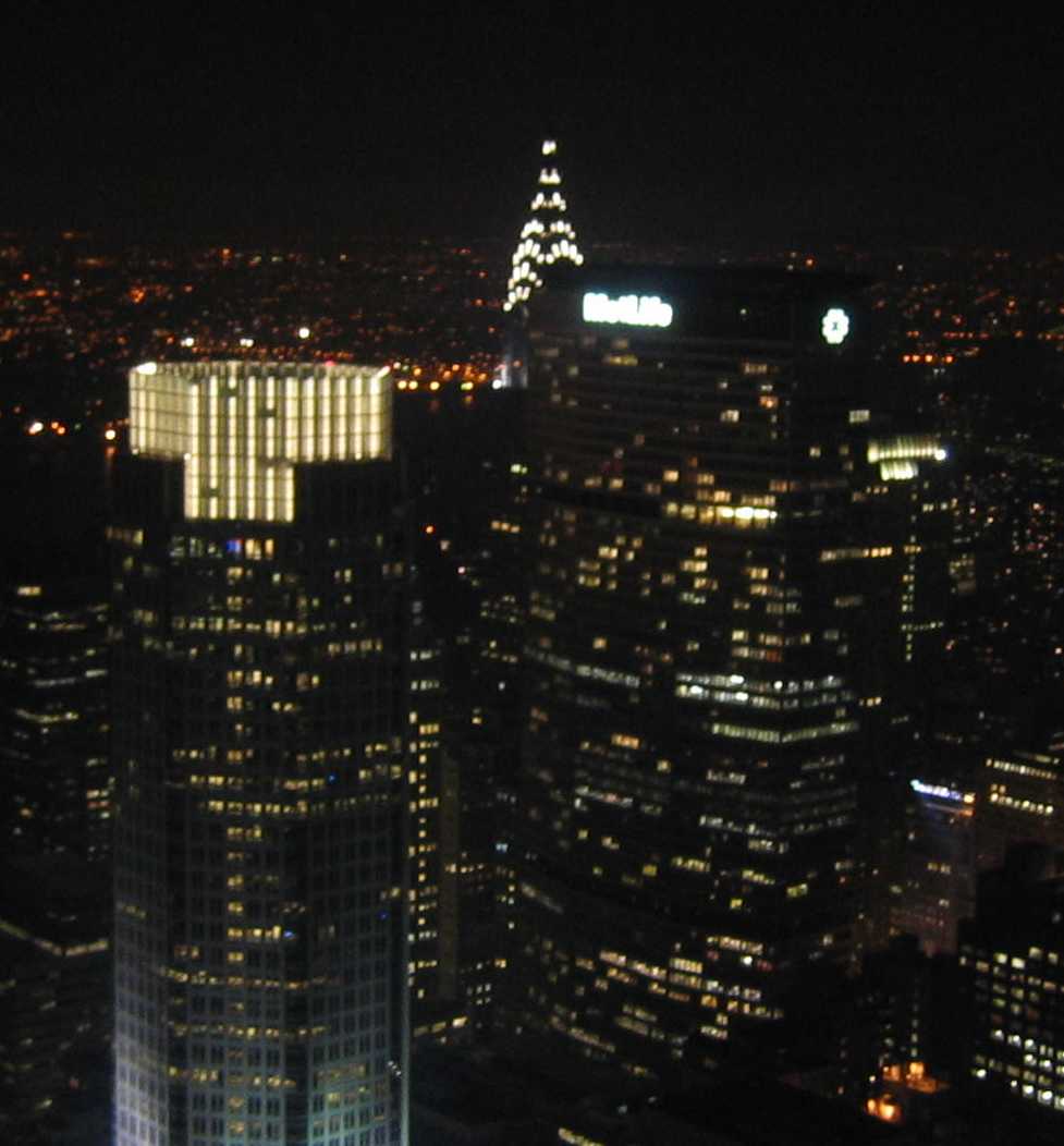 Chrysler and MetLife Buildings from Top Of The Rock