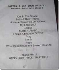 MartinRivasBirthdaySetList